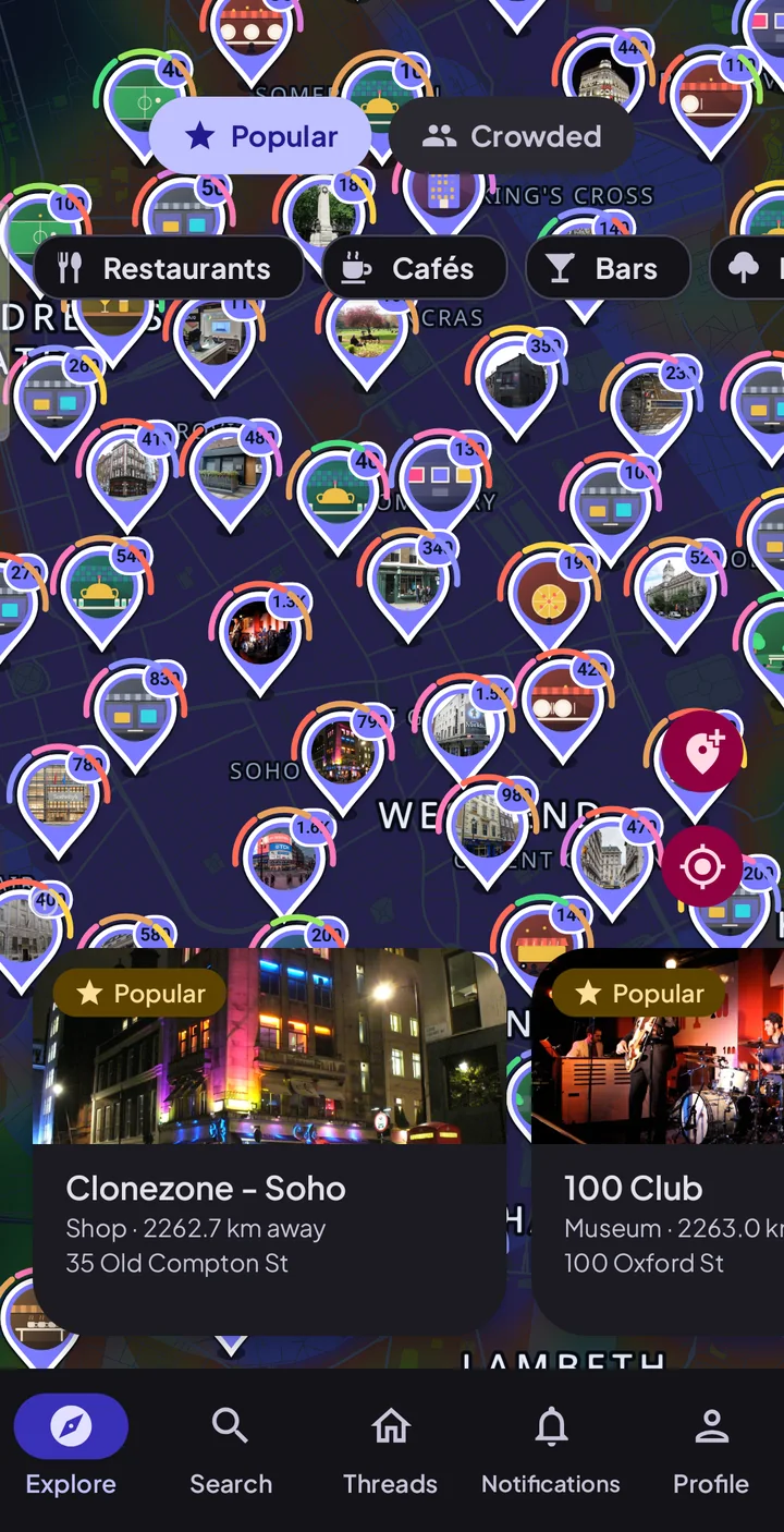 London's West End on the Popular map